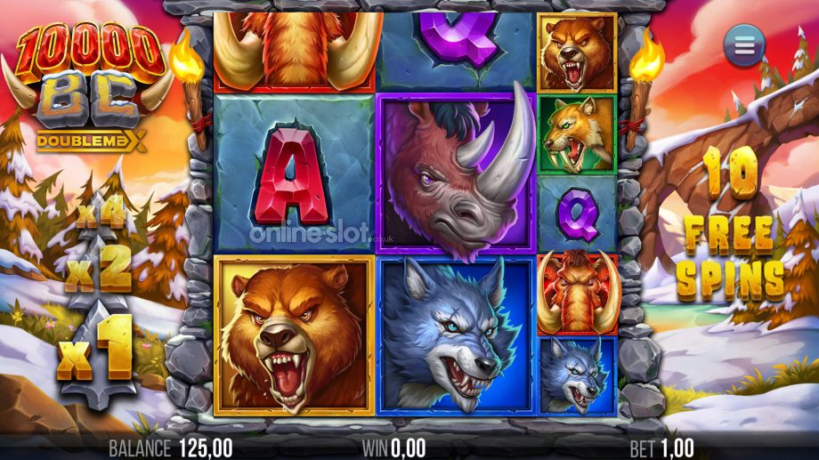 10000 bc doublemax slot free spins feature