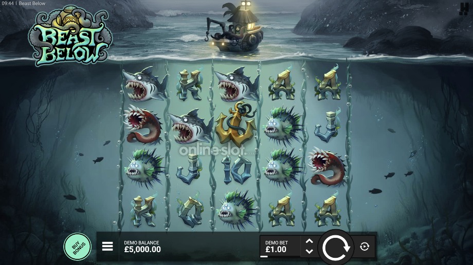 beast below slot base game