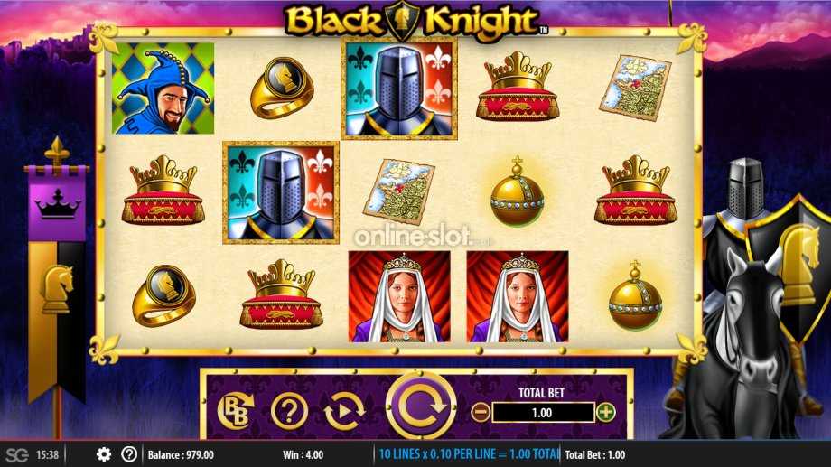 black knight slot base game