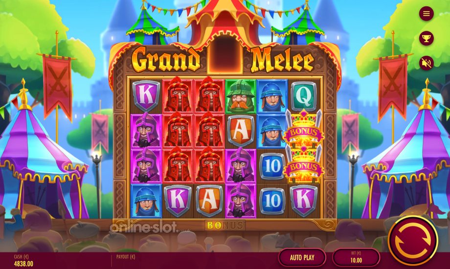 grand melee slot base game