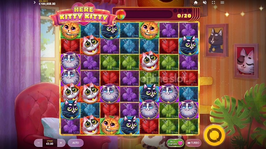 here kitty kitty slot base game