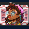 london tube slot lady wearing headphones symbol