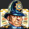 london tube slot policeman symbol