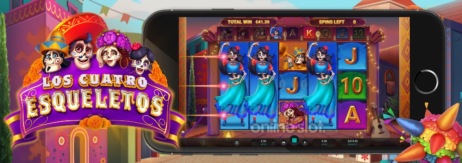 los cuatro esqueletos mobile slot