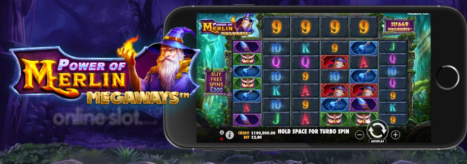 power of merlin megaways mobile slot
