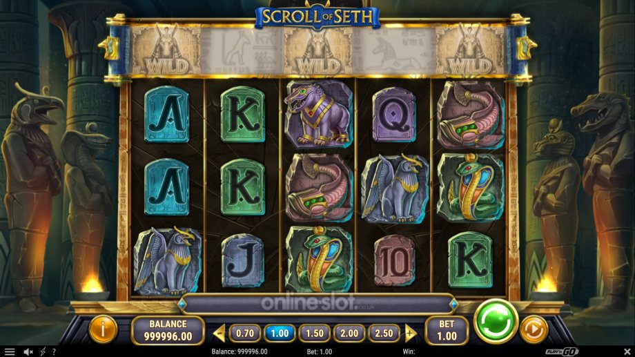 scroll of seth slot base game