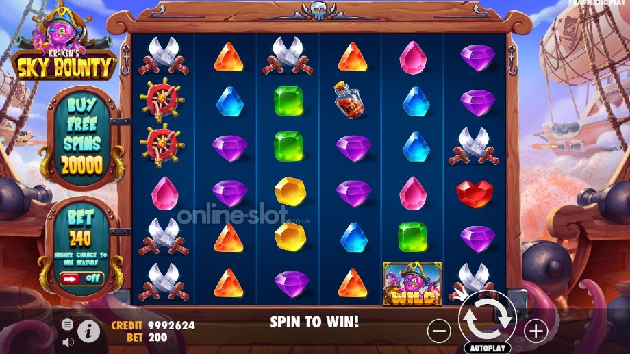 sky bounty slot base game