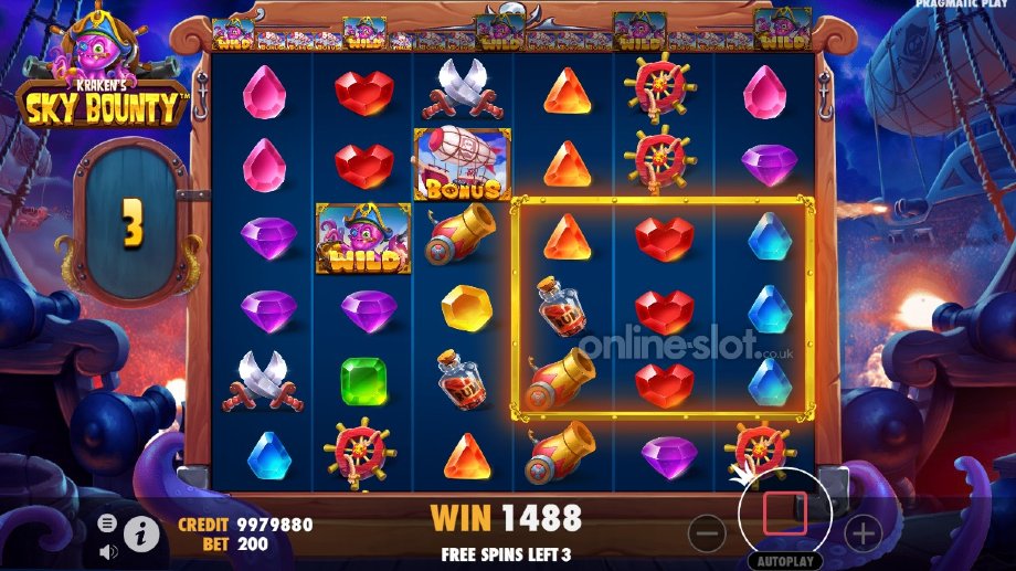 sky bounty slot free spins feature