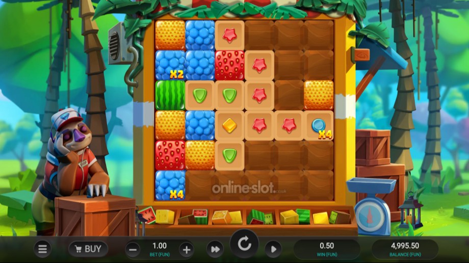 sloth tumble slot base game