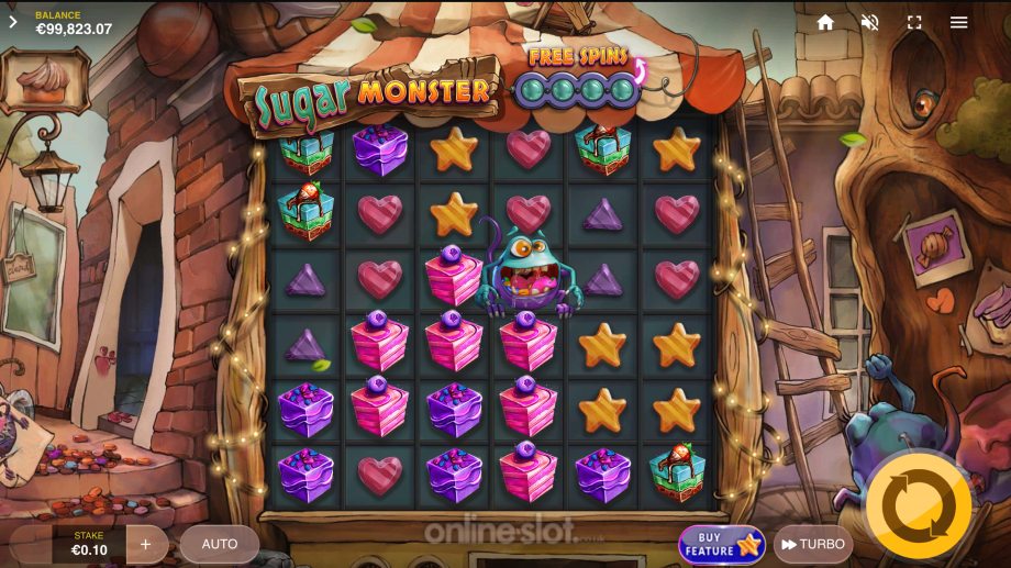 sugar monster slot base game