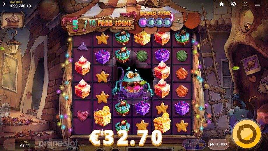 sugar monster slot free spins