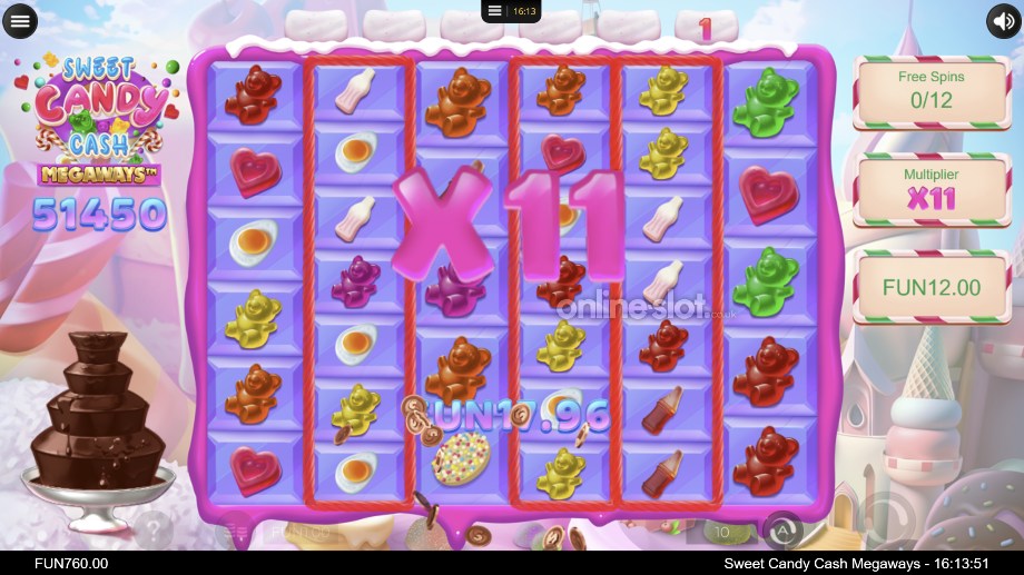 sweet candy cash megaways slot free spins feature