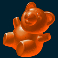 sweet candy cash megaways slot orange gummy bear symbol