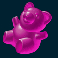 sweet candy cash megaways slot purple gummy bear symbol
