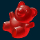 sweet candy cash megaways slot red gummy bear symbol