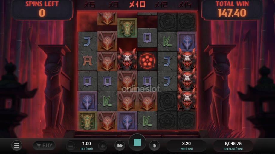 torii tumble slot free spins feature