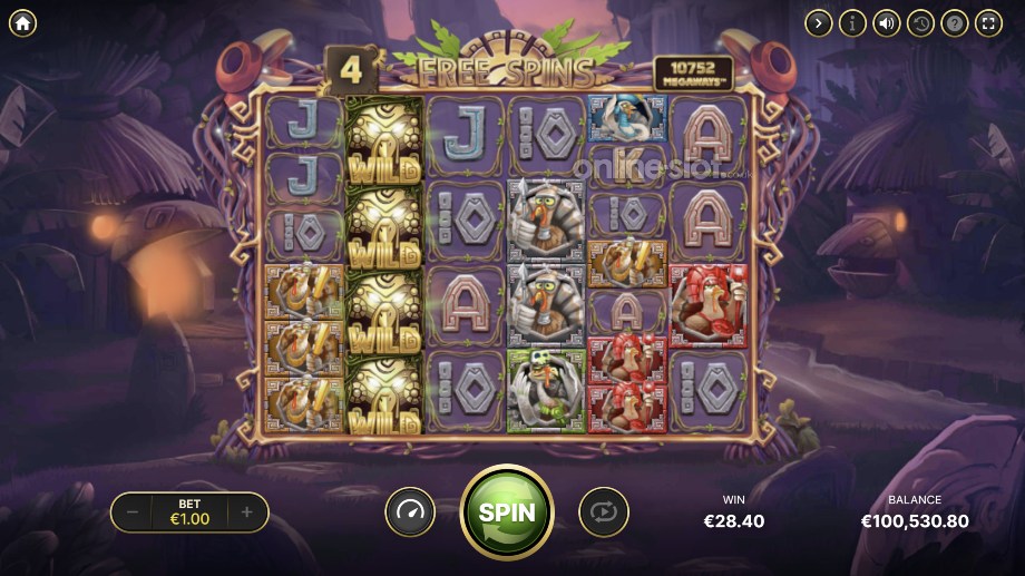 wild turkey megaways slot free spins feature