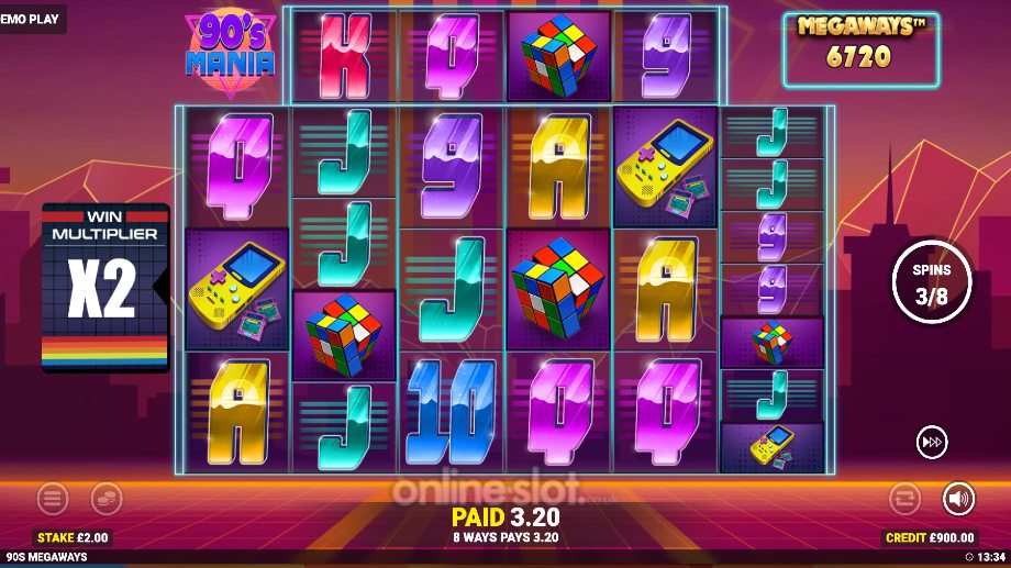90s mania megaways free spins