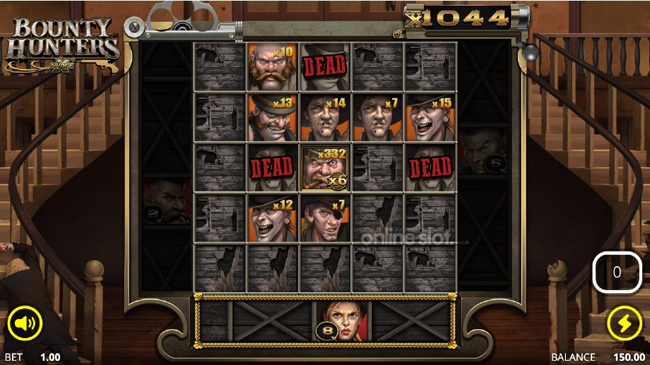 bounty hunters slot showdown spins feature