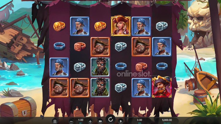 castaway cove slot base game