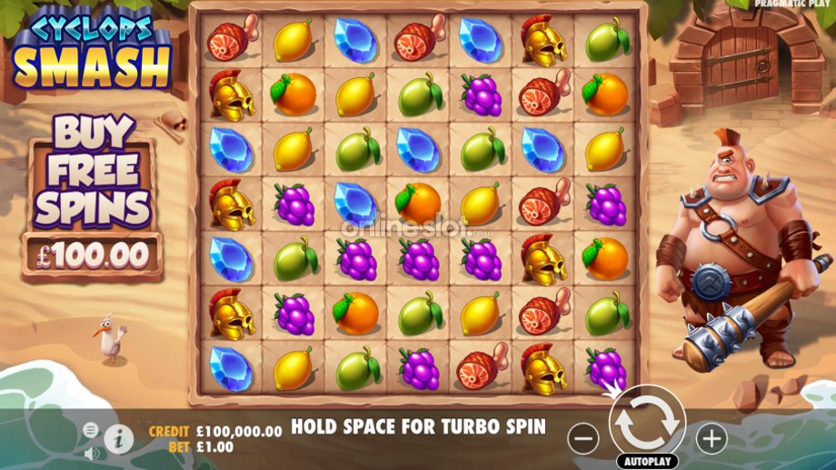 cyclops smash slot base game