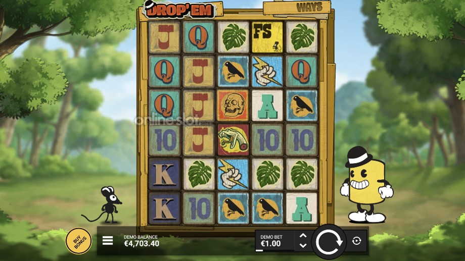 drop em slot base game