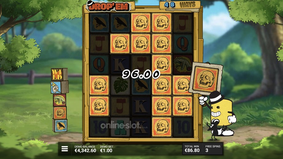 drop em slot high drop spins bonus feature