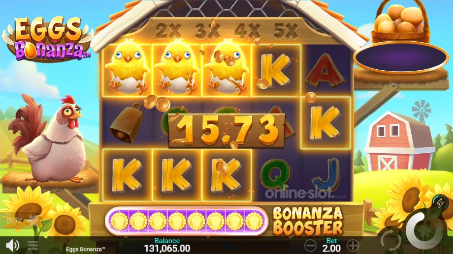 eggs bonanza slot base game