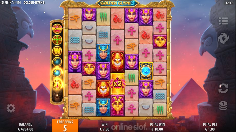golden glyph 3 slot free spins