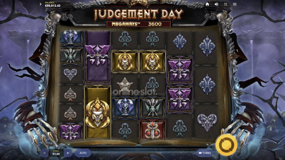 judgement day megaways slot base game