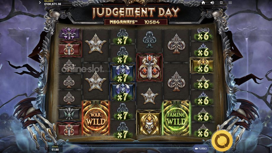 judgement day megaways slot seal wild features