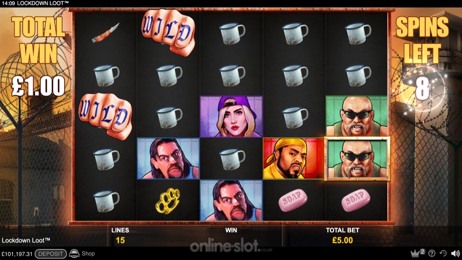 lockdown loot slot free spins