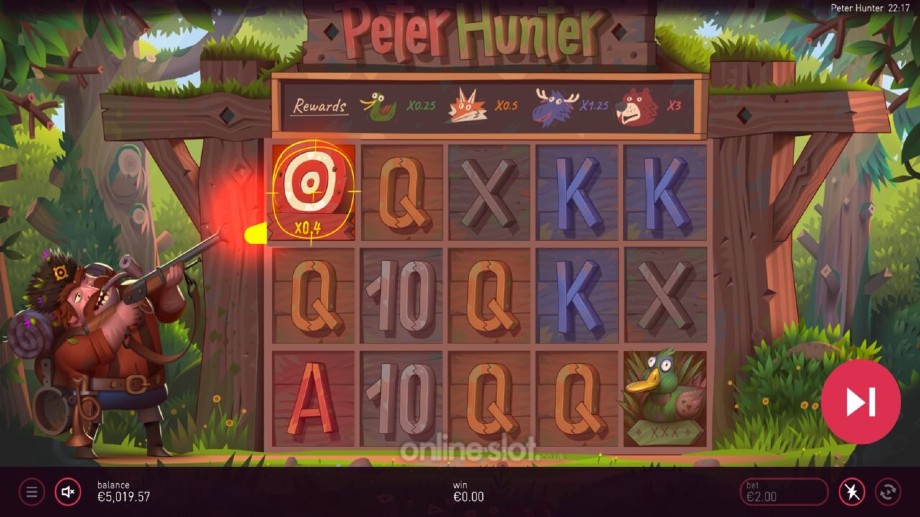 peter hunter slot base game
