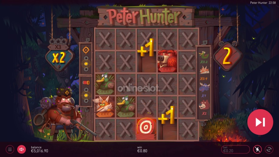 peter hunter slot free spins