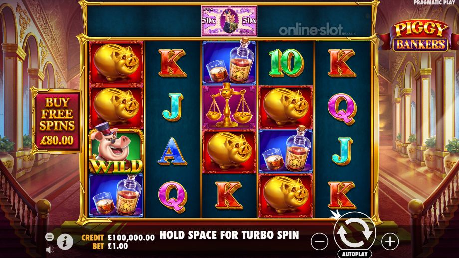 piggy bankers slot base game