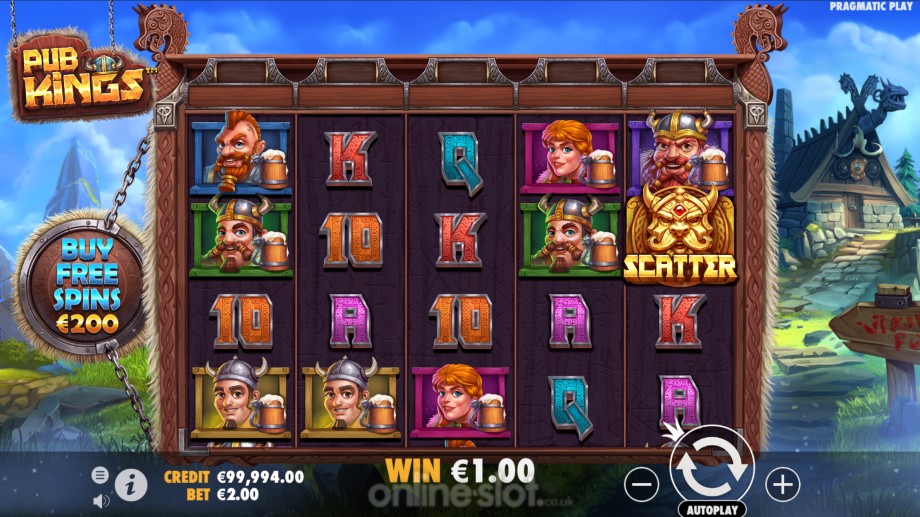 pub kings slot base game