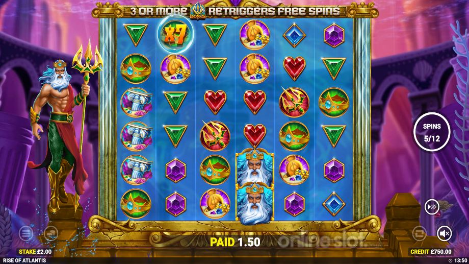 rise of atlantis 2 slot free spins