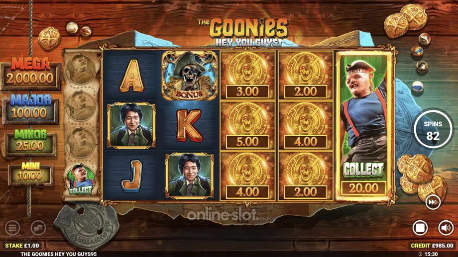 the goonies hey you guys slot cash collect feature