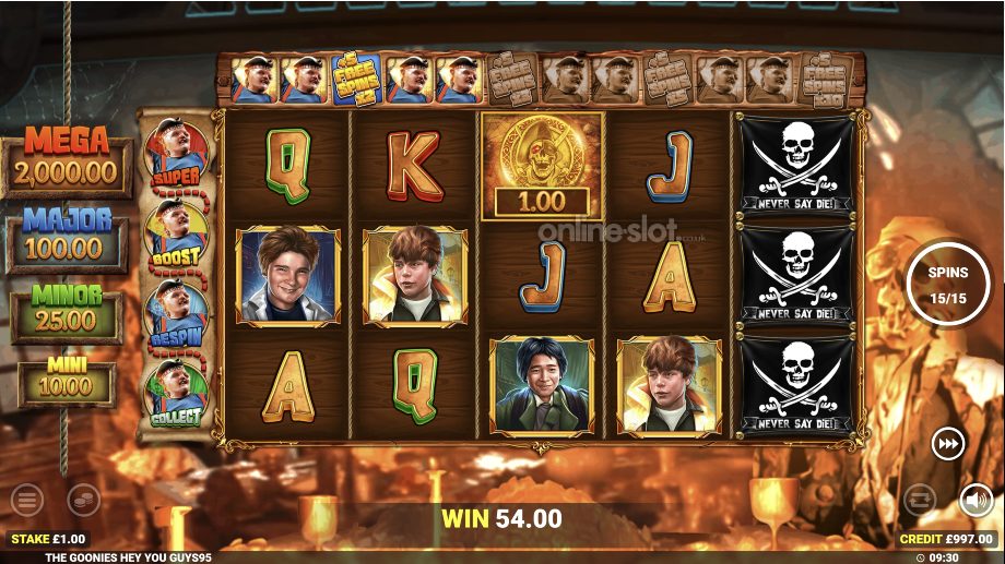the goonies hey you guys slot super sloth free spins feature