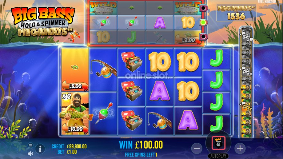 big bass hold and spinner megaways slot free spins feature