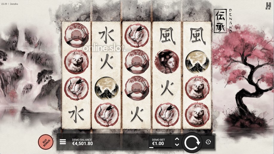 densho slot base game
