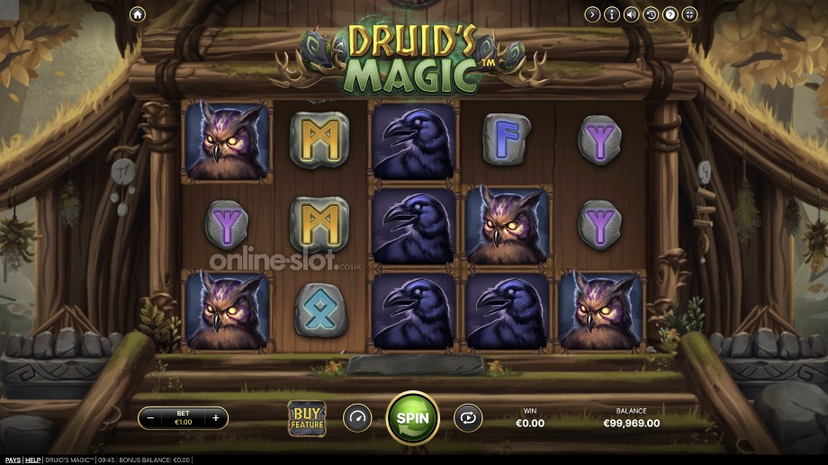 druids magic slot base game