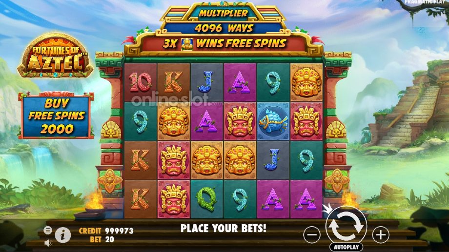 fortunes of the aztec slot base game