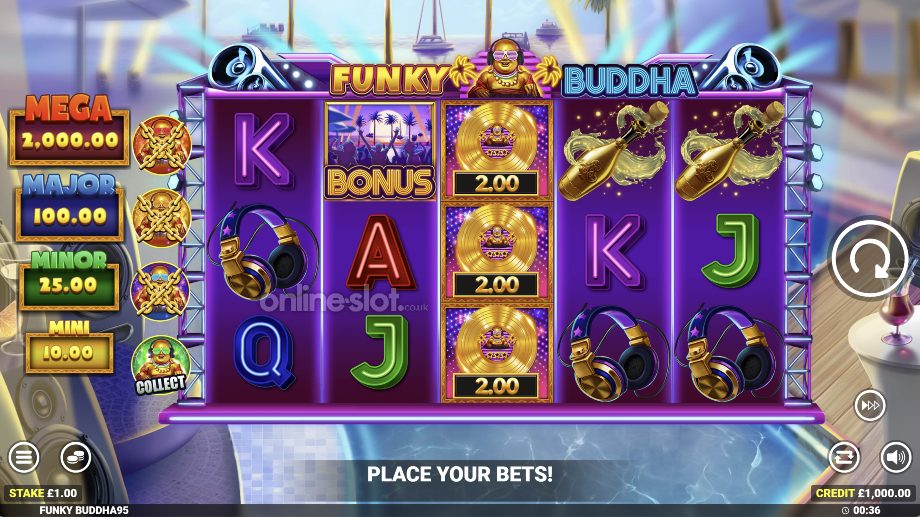 funky buddha slot base game