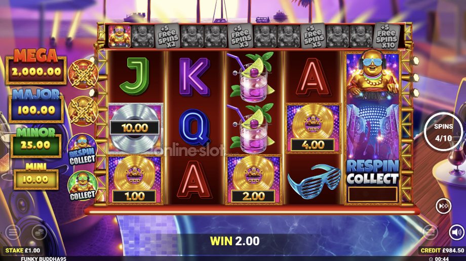 funky buddha slot funky free spins feature