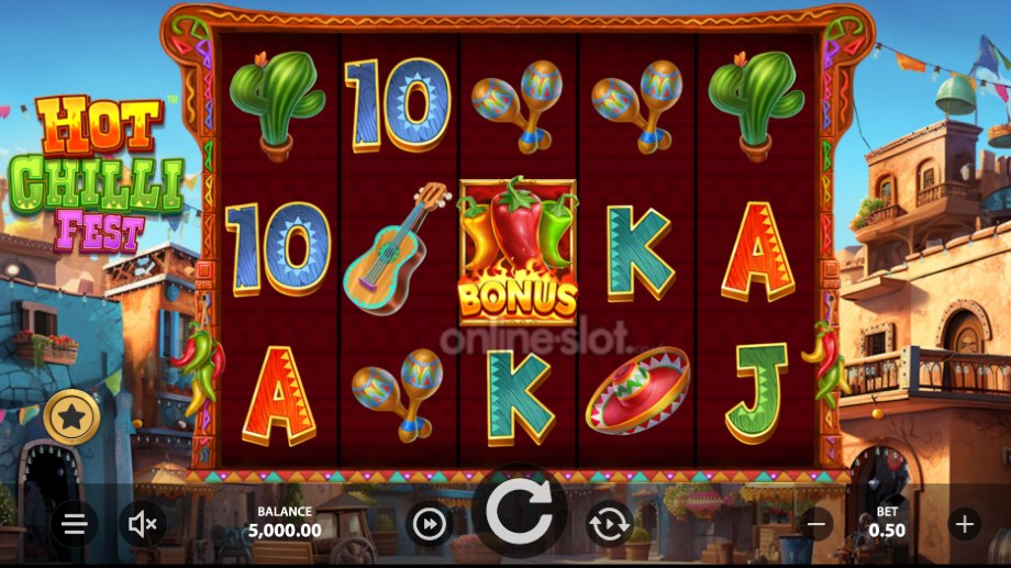 hot chilli fest slot base game
