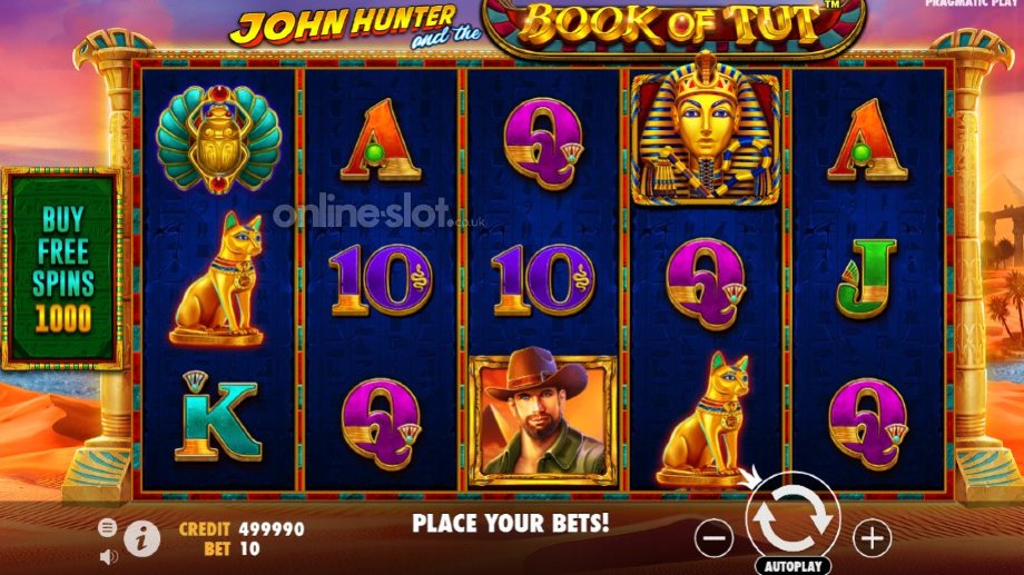 john hunter and the book of tut slot base game