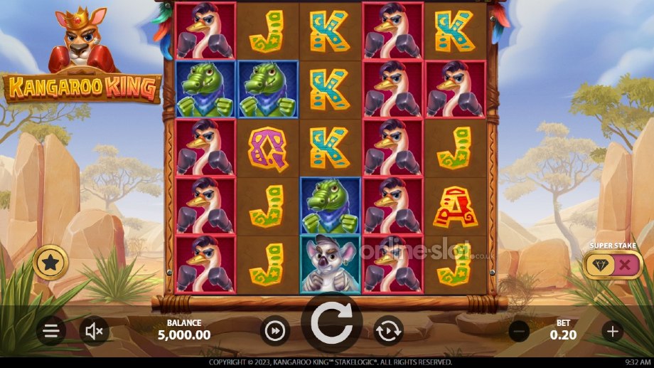 kangaroo king slot base game