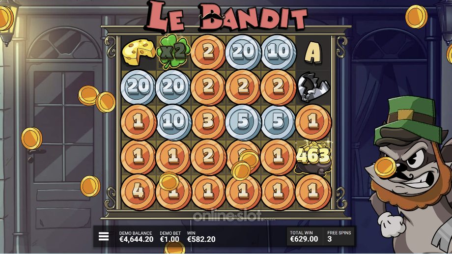 le bandit slot all that glitters is gold feature