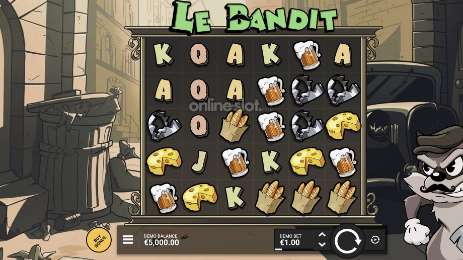 le bandit slot base game